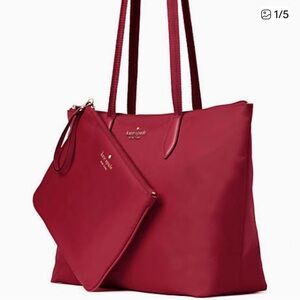 Kate Spade New York Mel Packable Tote in Blackberry.